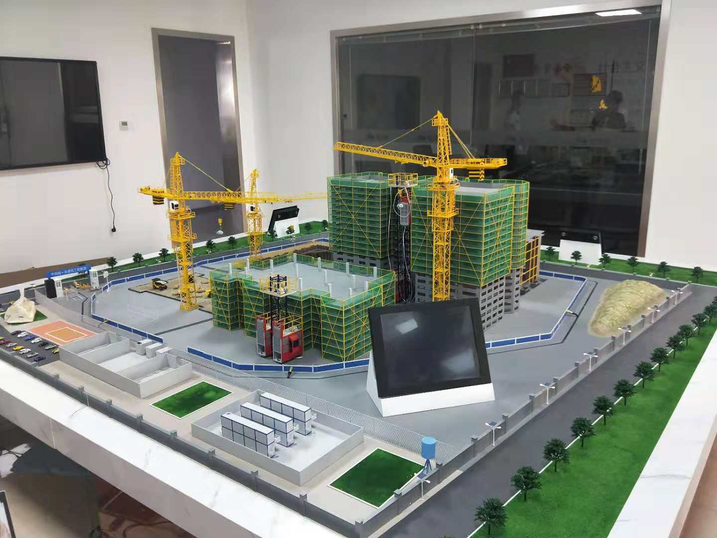 林西县建筑施工场景模型